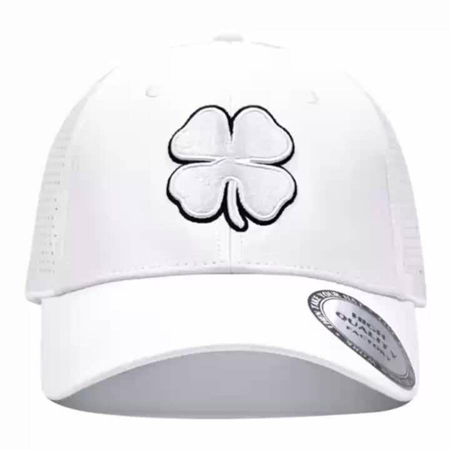 Lucky Life Embroidered Four-Leaf Clover Baseball Cap 100% Polyester Sports Hat