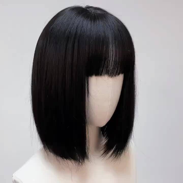 1Pc Black Fashion Design Wig