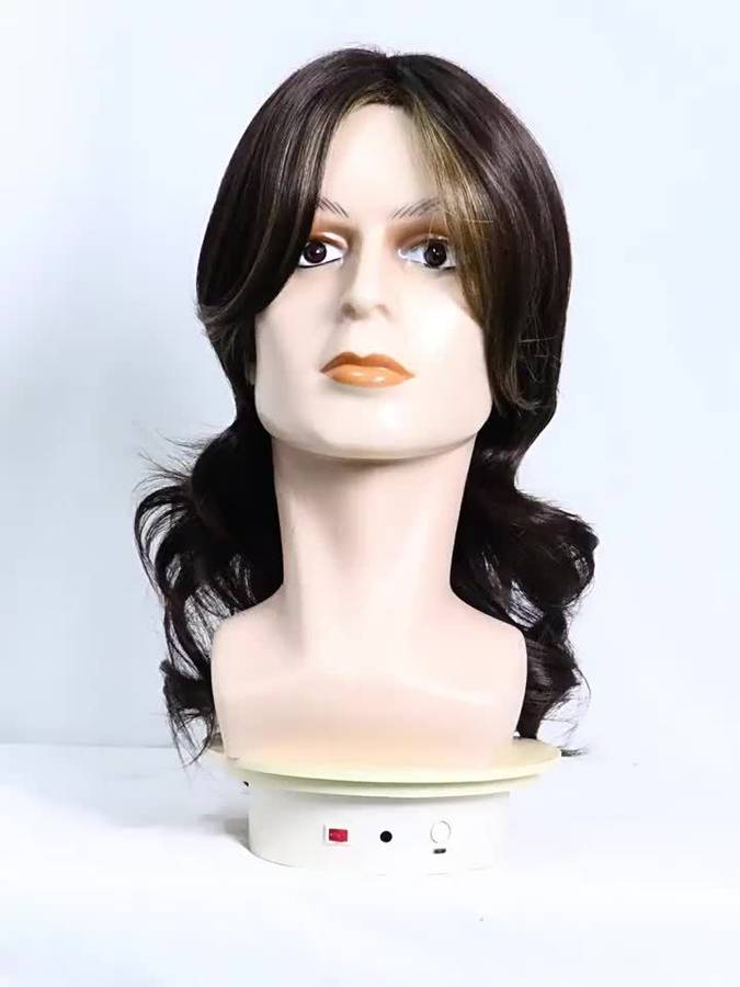 1Pc Black 55.88cm Fashion Design Wig