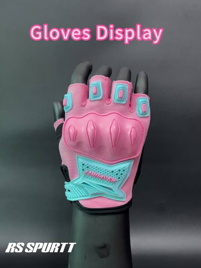1 Pair Pink Size M Outdoor Sports Gloves