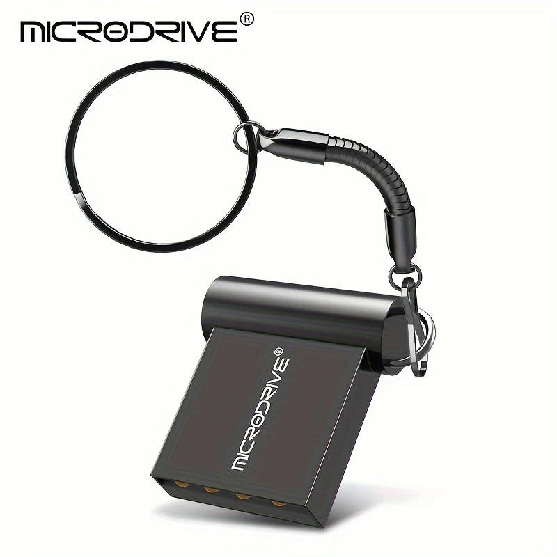 1pc Metal Mini USB 2.0 Flash Drives 64GB Perfect For Matching With Hanging Cords Keyrings