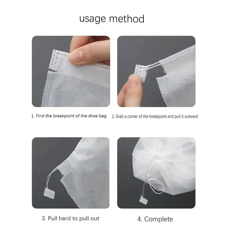 50-Piece Portable Shoe Organizer Bags