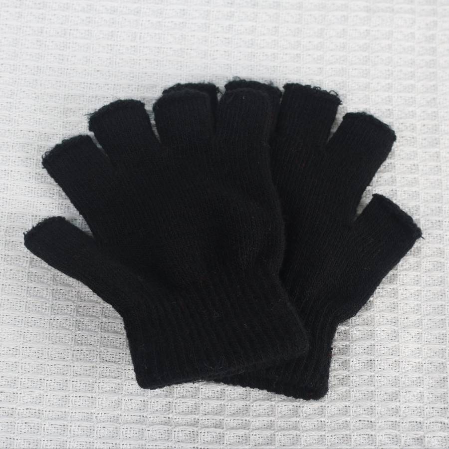1 Pair Coffee Plus Camel Plus Velvet Warm Gloves