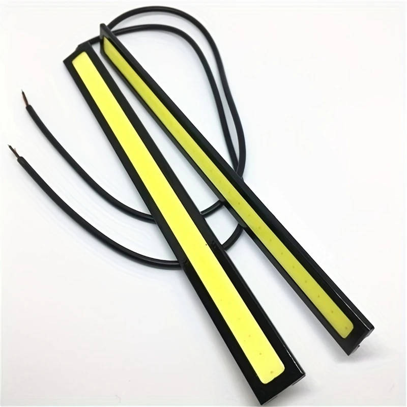 2Pcs 17cm Universal COB LED Strip Car Daytime Running Fog Lamp DRL Driving Strip Light Flexible Led