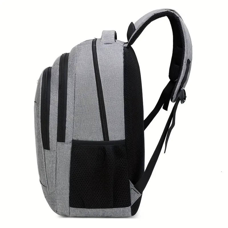 1pc Versatile Nylon Backpack for Men Lightweight Large Capacity for Travel Cycling
