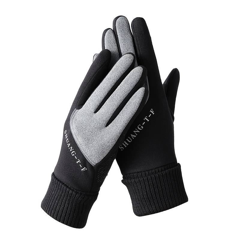 1 Pair Pink One Size Warm Gloves