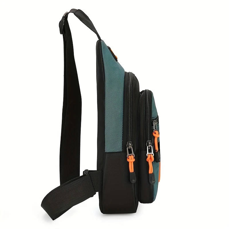 1pc Men'S Casual Outdoor Small Chest Bag Hiking And Cycling Shoulder Bag Sports Small Crossbody Bag