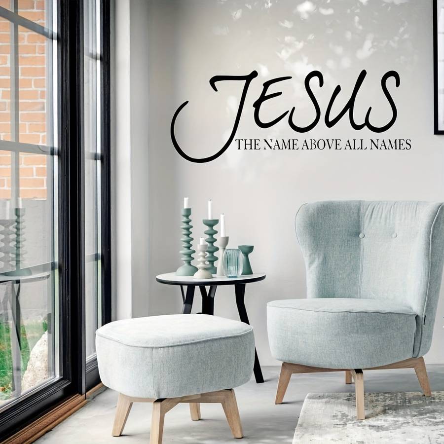 1pc Black Jesus Christian Themed Stickers