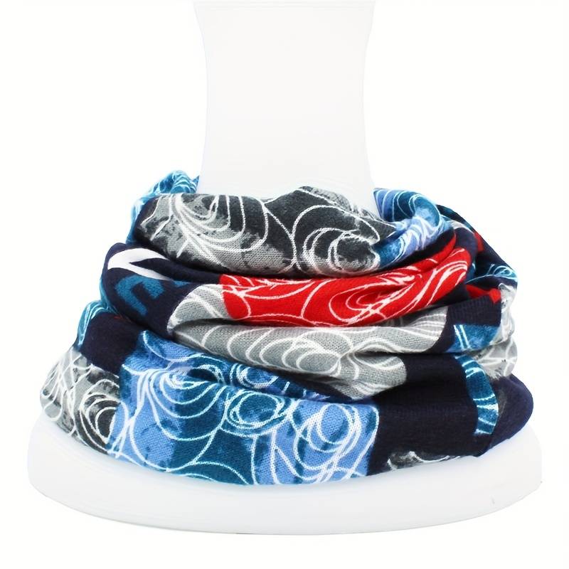 1pc Fashion Printed Hooded Hat Autumn And Winter Double-layered Hat