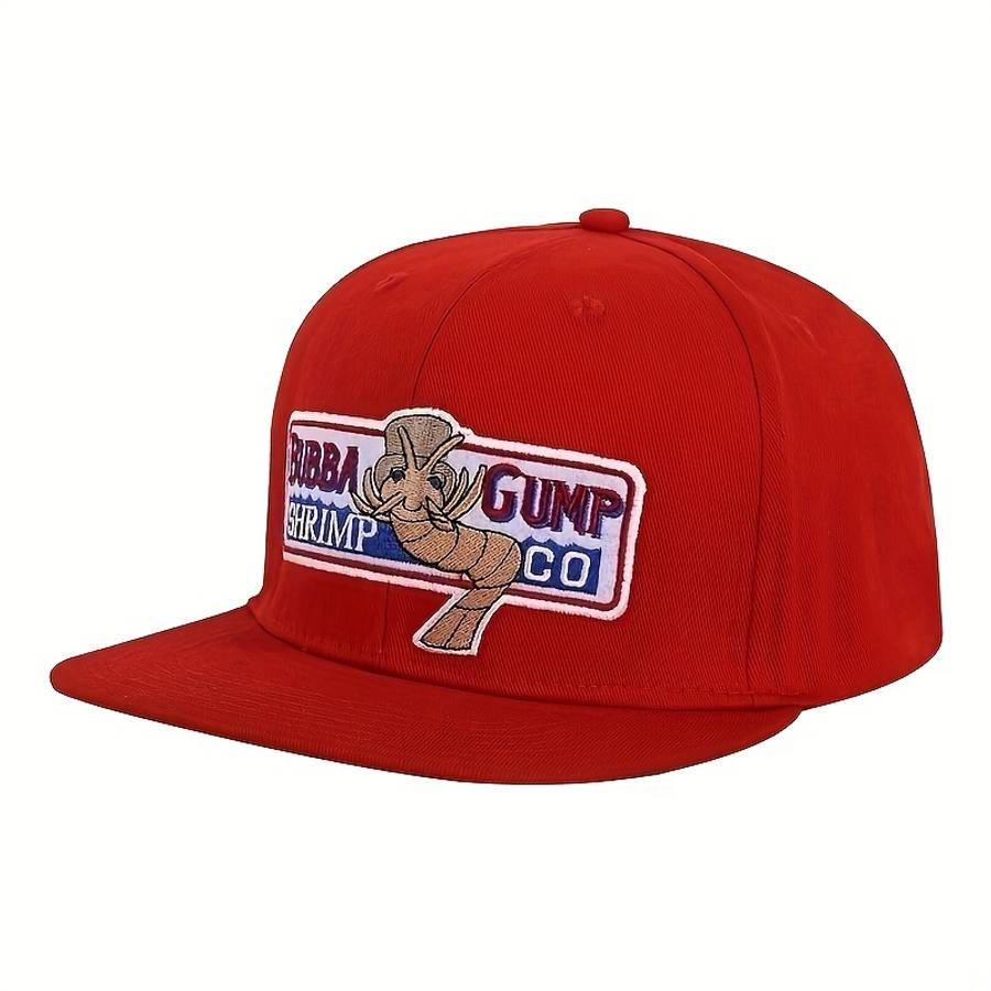 1 Men'S Forrest Gump-Inspired Shrimp Baseball Cap Adjustable Lightweight Polyester Uv Prote