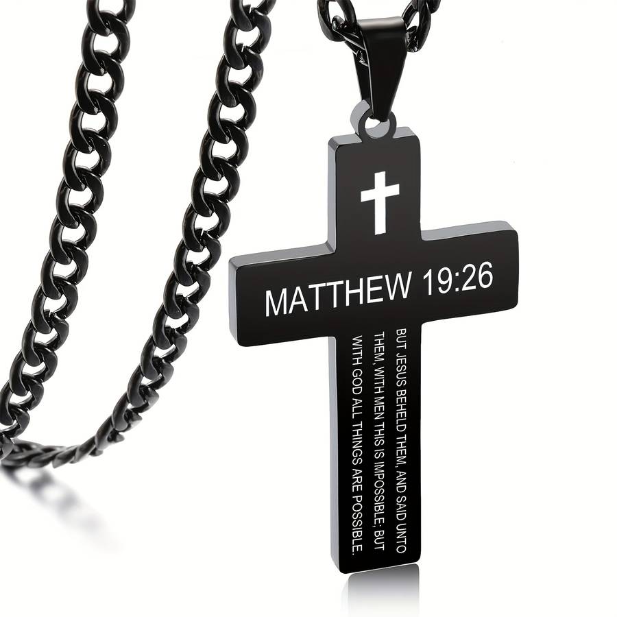 1 Piece Golden Jesus Theme Pendant