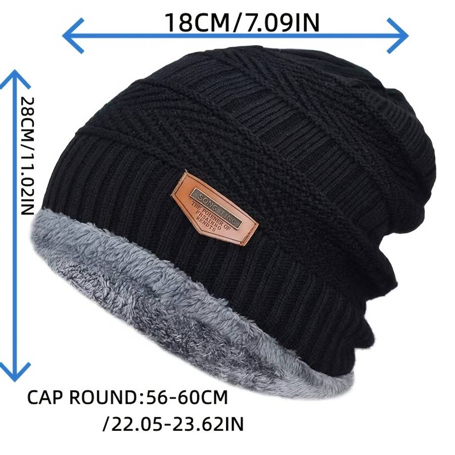 Unisex Winter Beanie Hat Knit Hat Thick Winter Breathable Hat Skull Cap