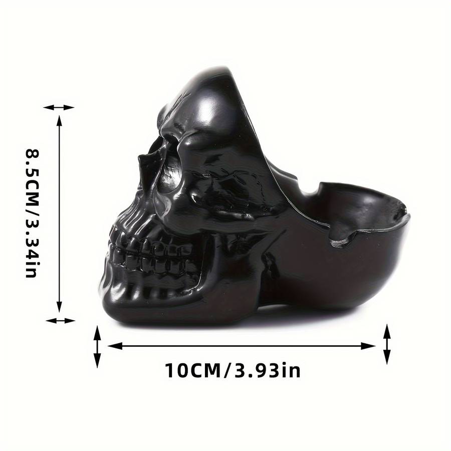 1pc Spooky Skull Ashtray Resin Halloween Decor for Indoor Outdoor Use Perfect for Home Office