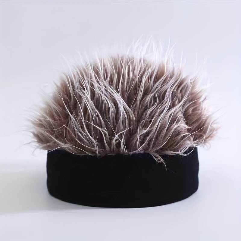1pc Vintage-Inspired Men's Brimless Hat in Gray White Retro Street Style Performance Access