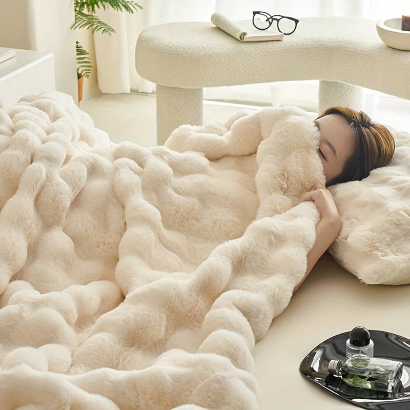 1ps Blanket Color Milk Coffee Color size 200x230cm