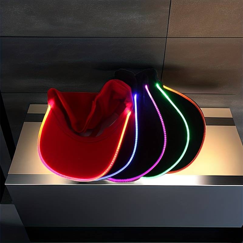 1pc Quacky LED Illuminated Duckbill Sunshade Hat Fashionable Baseball Caps with Outdoor Prote