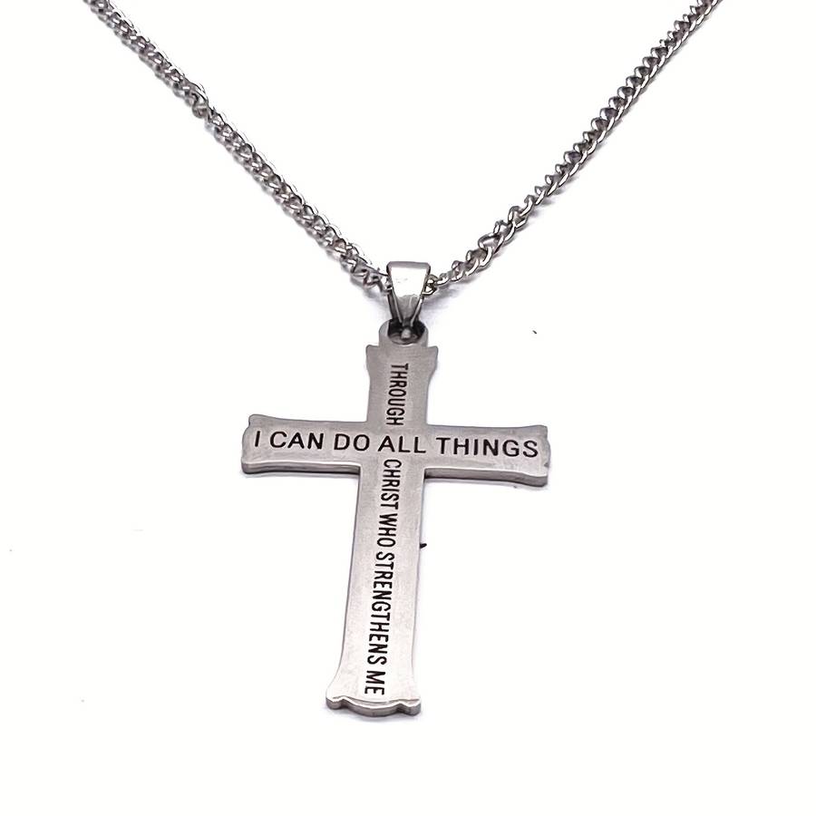 1 Piece Golden Add Blackx5 Jesus Theme Pendant