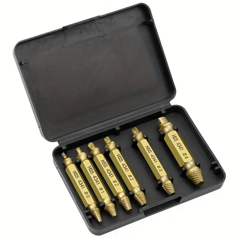 6-Piece Broken Screw Extractor Bit Set