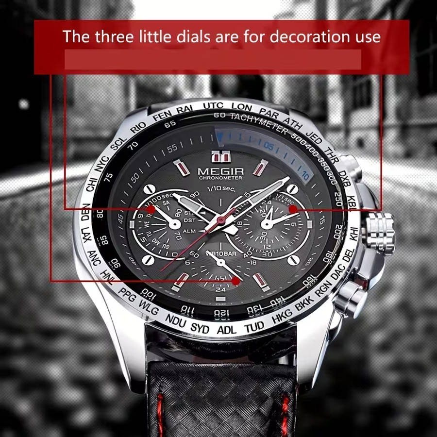 MEGIR Men's Sporty Quartz Watch