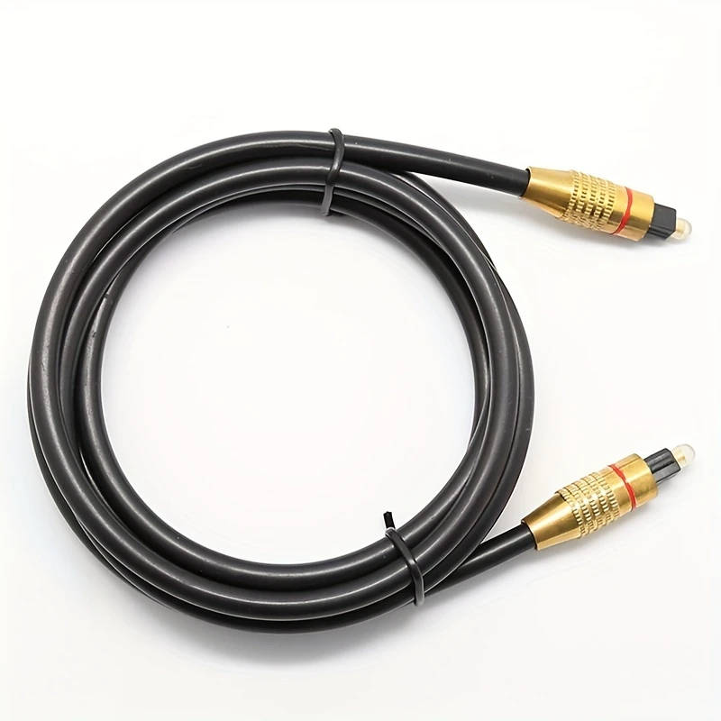 1pc 200CM OD6.0 Spdif Digital Optical Fiber Audio Cable Square Mouth Coaxial TV Amplifier Audio
