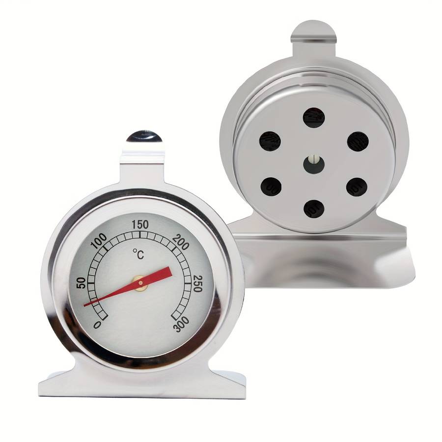 1pc Oven Thermometer 0-300C Oven Grill Thermometer Smoker Instant Read Stainless Steel The