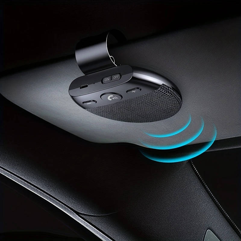1Pc Wireless Vehicle Car V5.0 Speakers Handsfree Car Kit Hands Free Speakerphone Hands Free Sun Viso