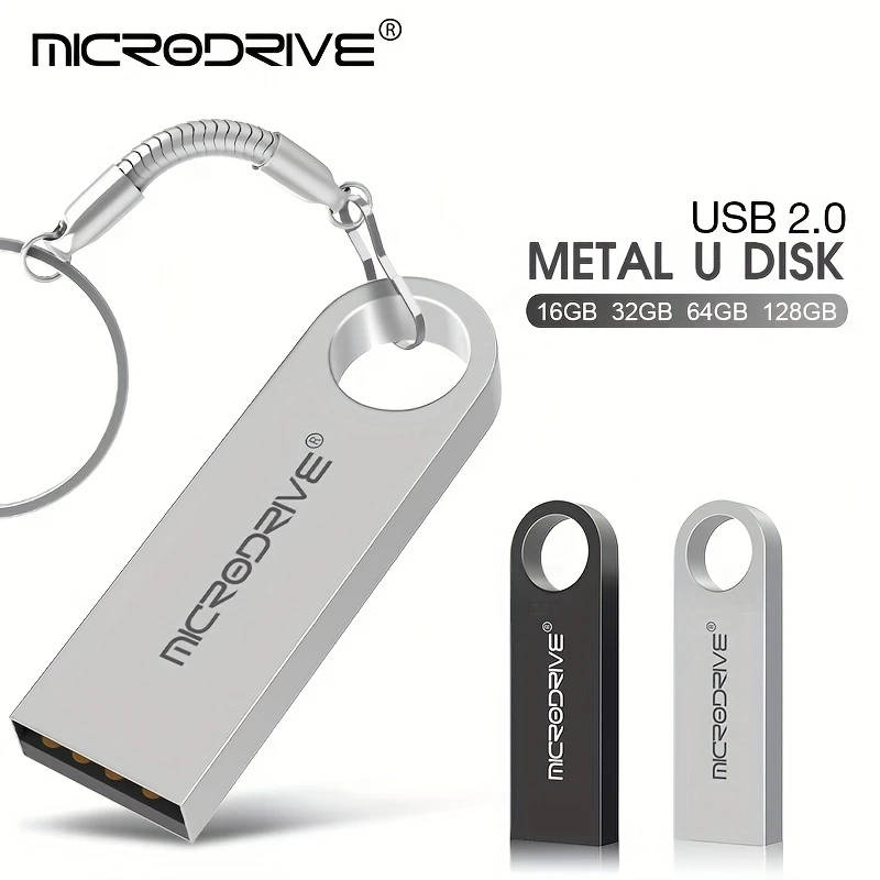 1pc High-Speed USB 2.0 Flash Drive 32GB Storage Options Portable USB Memory Stick with Key Ring
