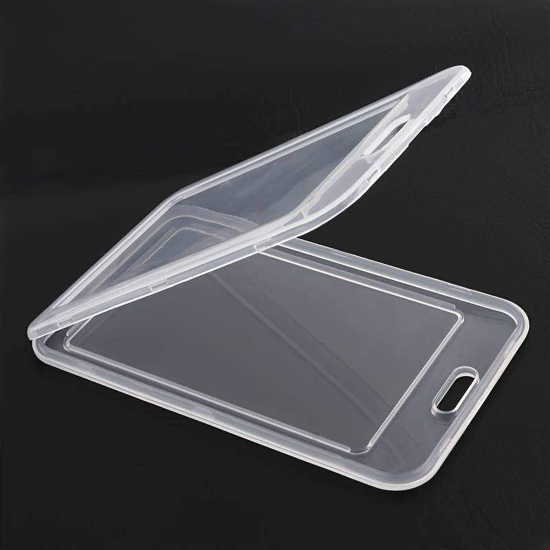 1pc Various Transparent Color Card Set Lanyard Hanging Clip Card Holder Student Teacher Certificat