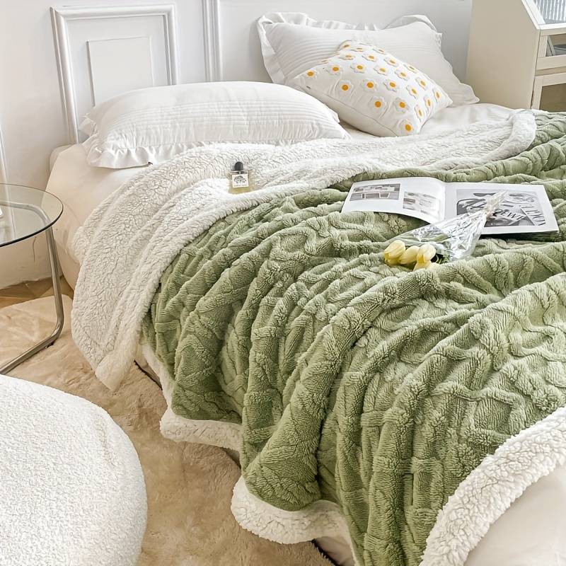 1ps Blanket Color Green size twin 100cmx150cm
