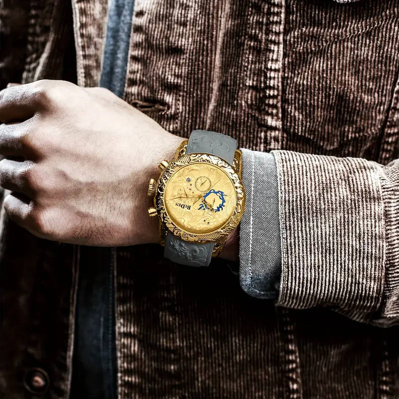 Men's Fashion Black Dragon Designer Watch