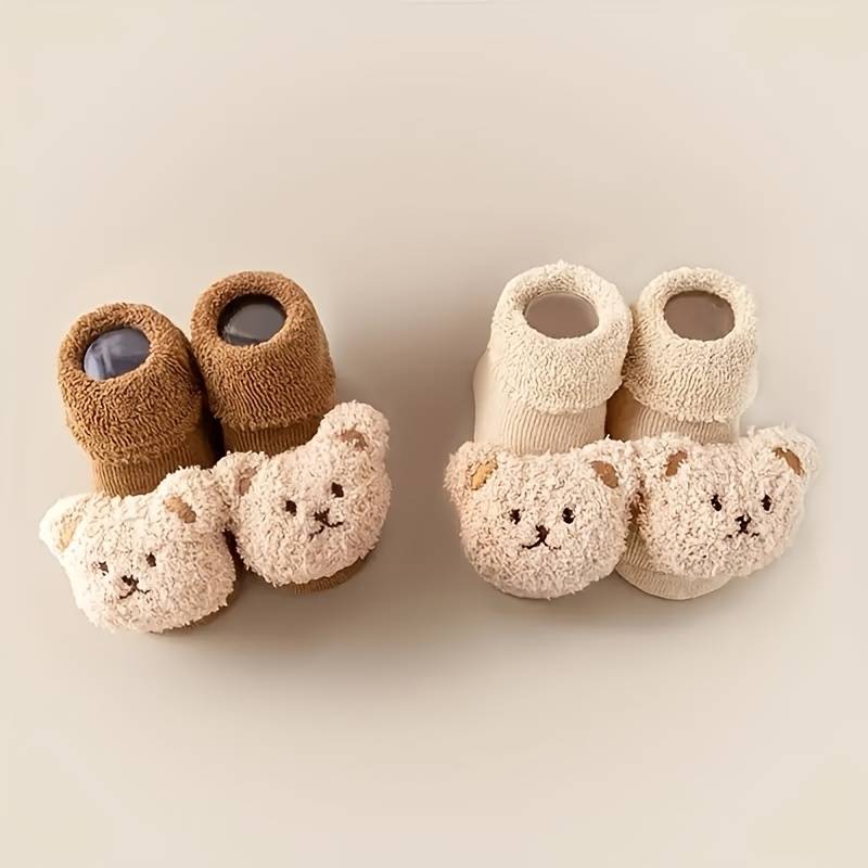 1Pairs Sock Beige Rabbit Size M 1 3Years