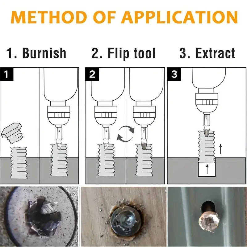 6-Piece Broken Screw Extractor Bit Set