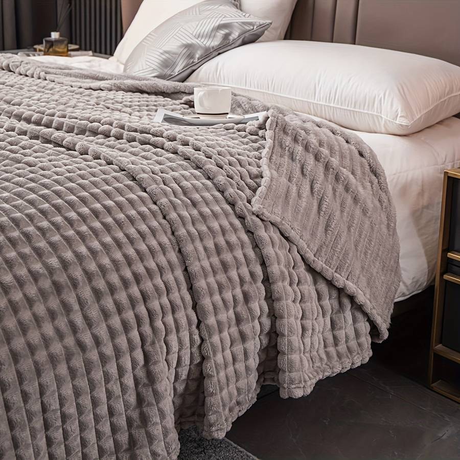 1ps Blanket Color Taro Purple size Queen 150x200