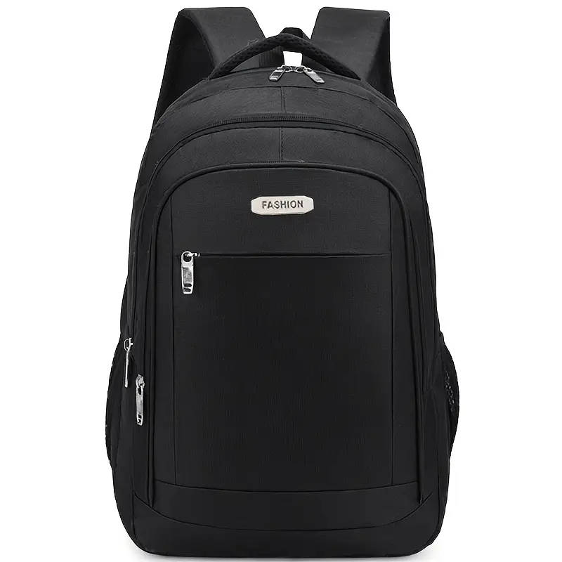 1pc Versatile Nylon Backpack for Men Lightweight Large Capacity for Travel Cycling