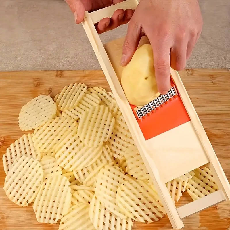 1pc French Fries Slicer Wavy French Fry Cutter And Grater Corrugated Cutter Wave Knife
