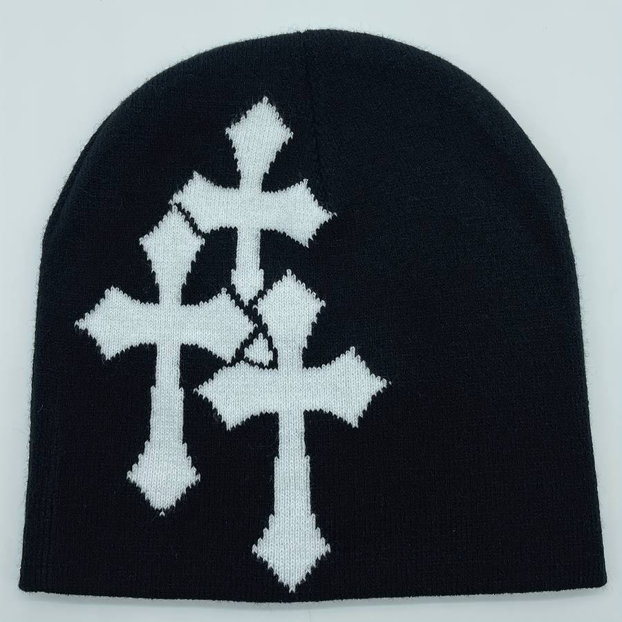 1pc Fashionable Casual Warm Knitted Hat Suitable For Outdoor Cycling Camping Travel