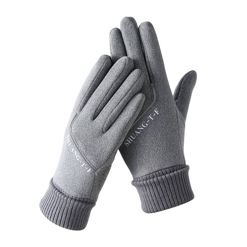 1 Pair Pink One Size Warm Gloves