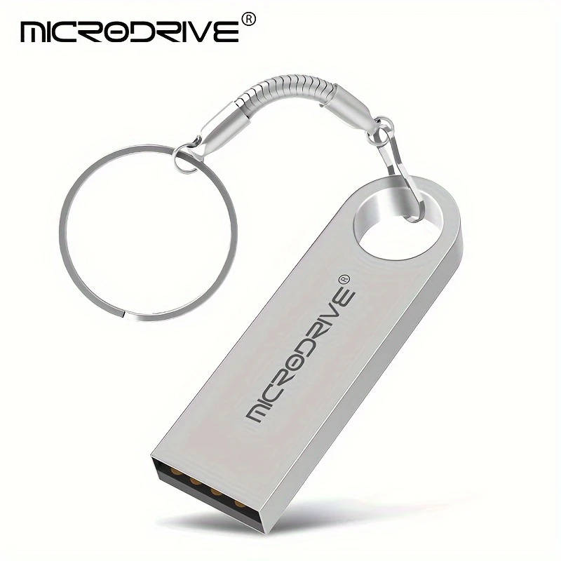 1pc High-Speed USB 2.0 Flash Drive 32GB Storage Options Portable USB Memory Stick with Key Ring