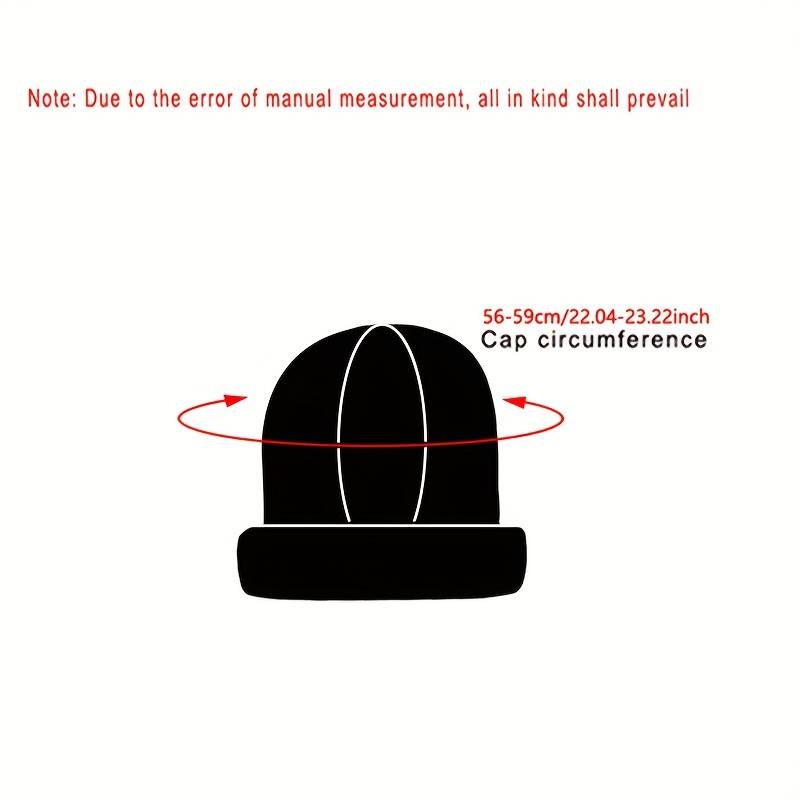 1pc Robot Adventure Treasure Embroidered Beanie Unisex Brimless Knitted Hat Casual Warm Cold Ha
