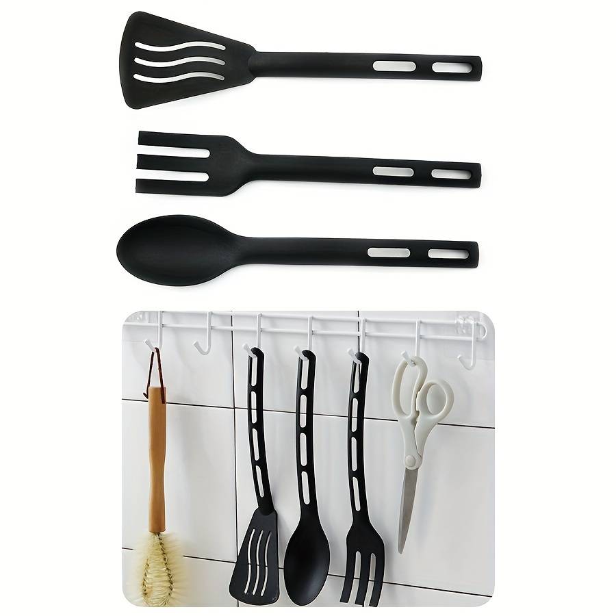 3pcs set Integrated Nylon Kitchenware Three Piece Set Kitchen Cooking Non Stick Pot Spatula