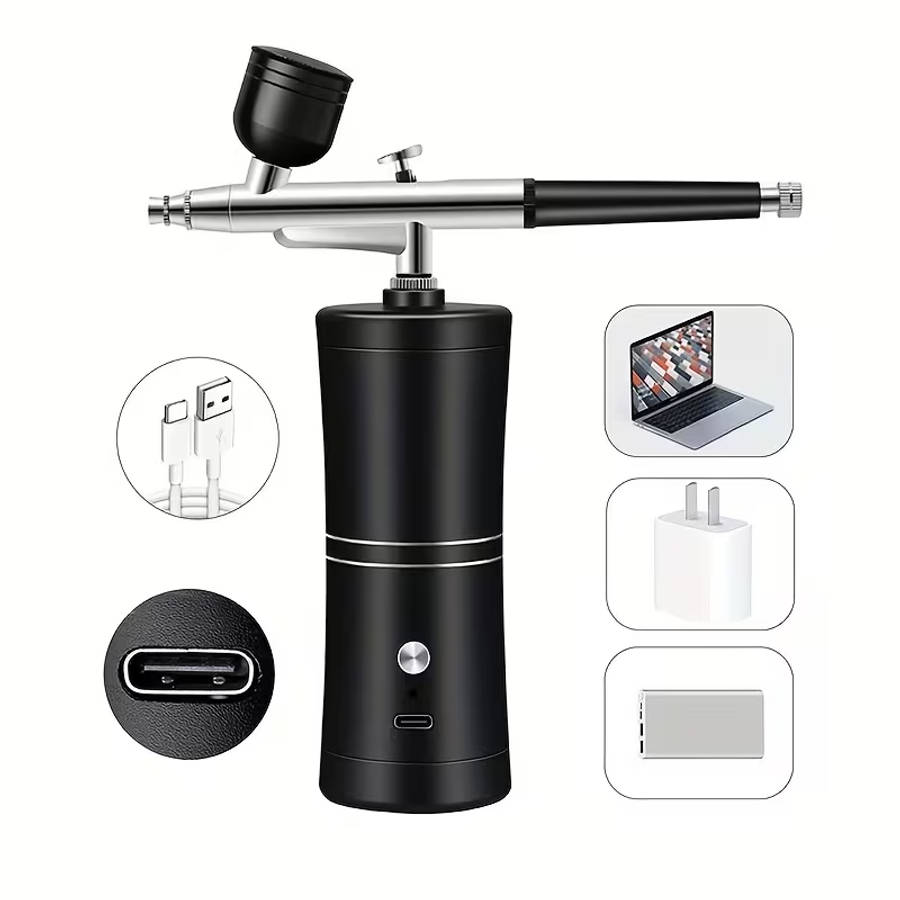 Portable Airbrush Kit with 0.3mm Tip