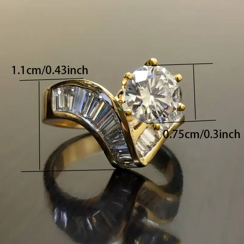 Exquisite Promise Ring with Stone Symbol of Luxury