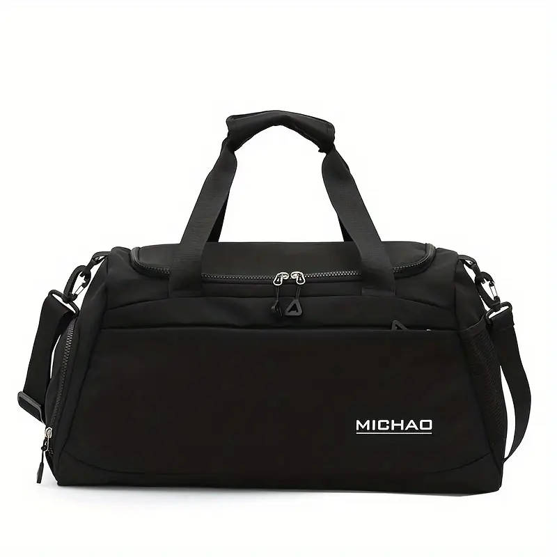Large Capacity Fitness Bag Waterproof Oxford Fabric with Dry Wet Separation Zip Closure Versatile