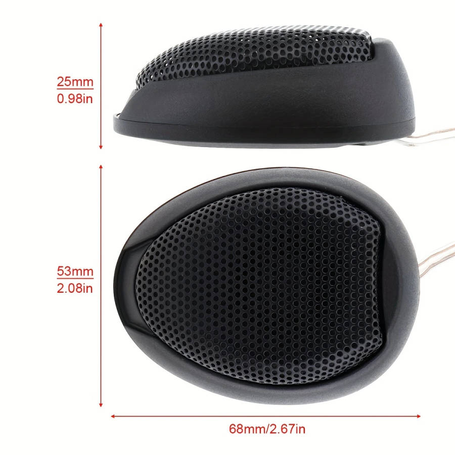 2Pcs Universal 1000W Tw 106 High Efficiency Mini Dome Tweeter Speakers For Car Audio System