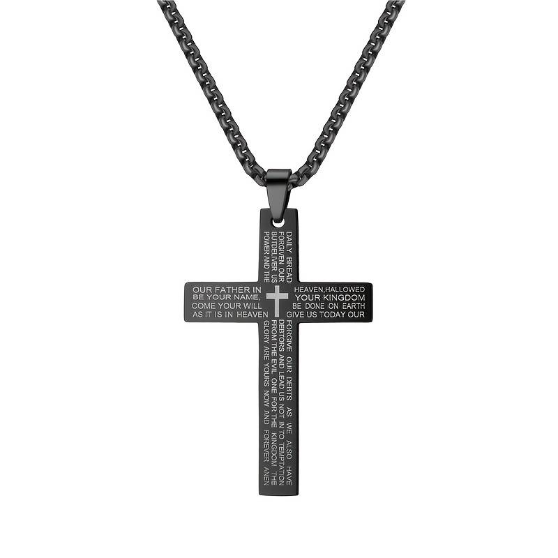 1 Piece White Add Black Jesus Theme Pendant