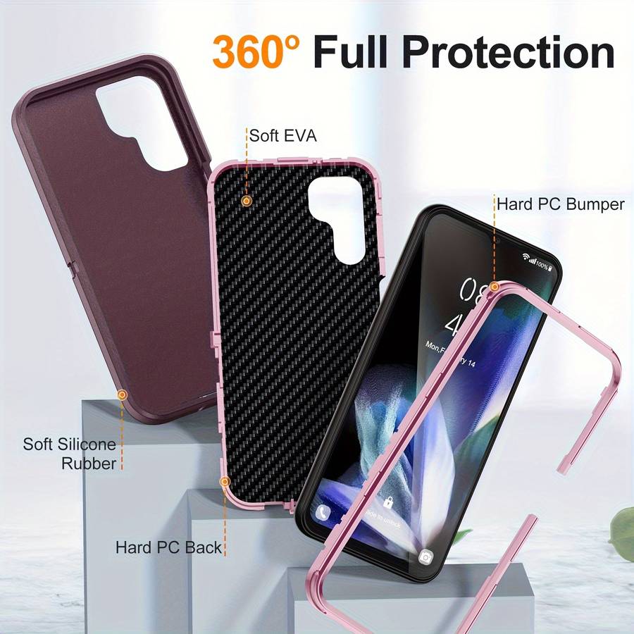 1pc Purple For Samsung Galaxy A04s Phone Cases