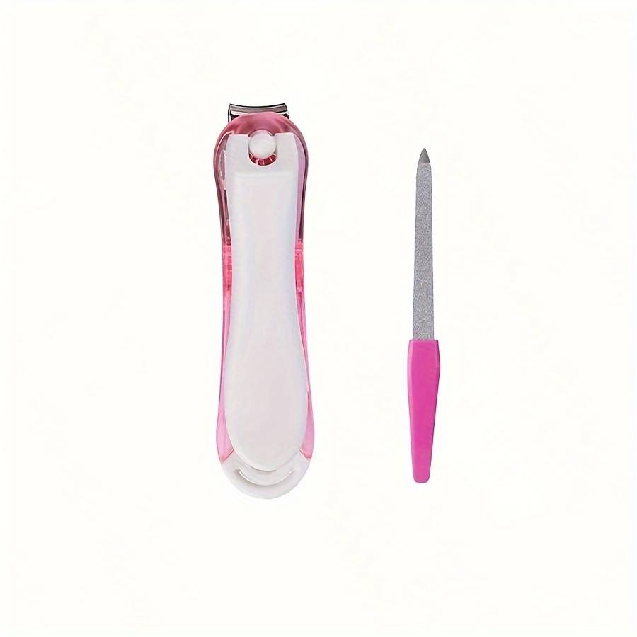 2pcs Nail Clippers With Nail File Set Sharp Edge Fingernail And Toenail Clipper Cutter Nail F