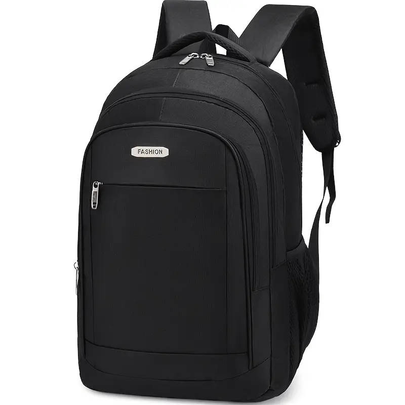 1pc Versatile Nylon Backpack for Men Lightweight Large Capacity for Travel Cycling