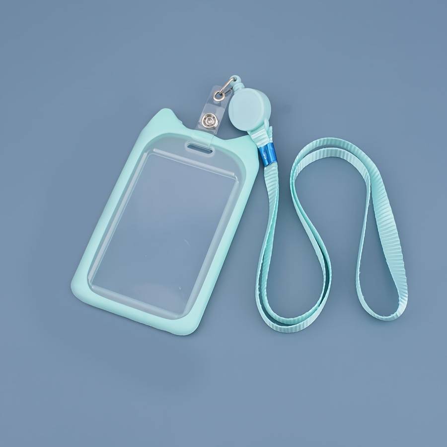 1pc 1 Cat Ear Card Holder Fashion Multi-purpose Student ID Adult Employee Bus Card Work Certificat