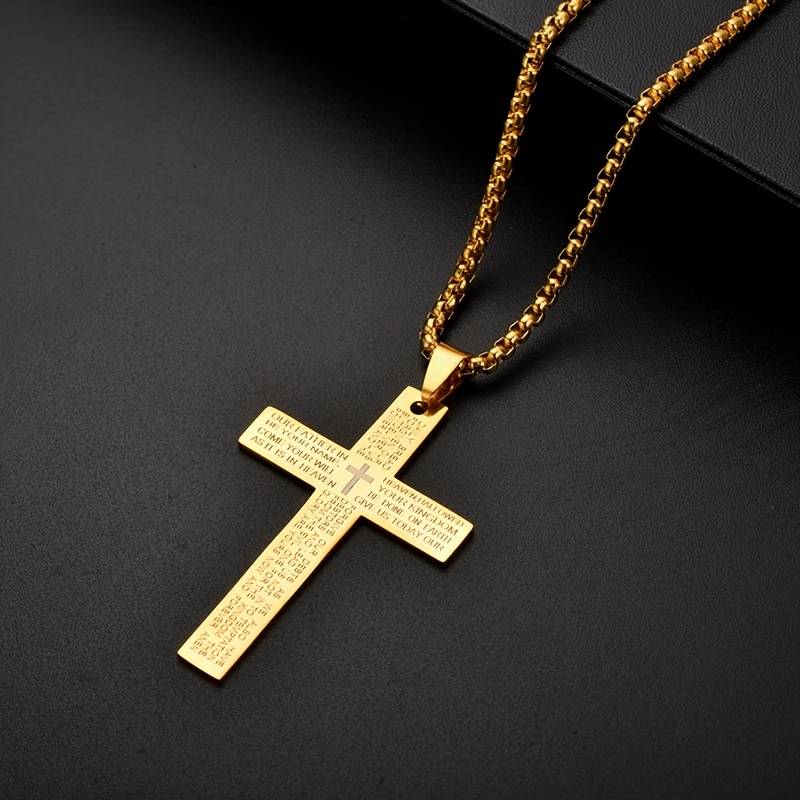1 Piece White Add Black Jesus Theme Pendant